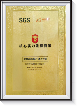 SGS阿里巴巴核心实力先锋商家深度认证